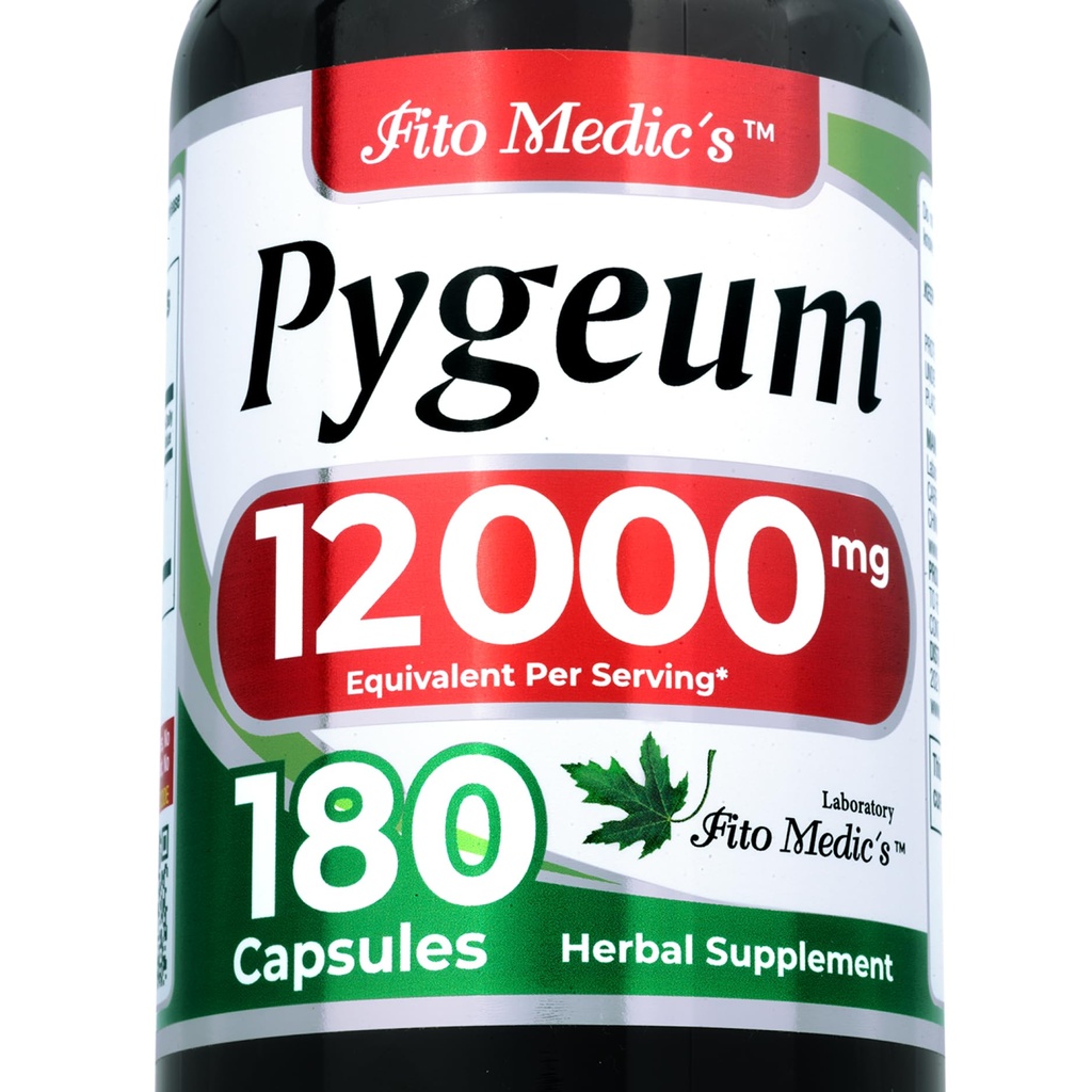 FITO MEDIC'S Lab | pygeum Supplement |180 Capsules | pygeum bark | Ultra high Absorption.