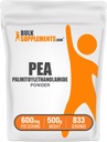BulkSupplements.com Παλμιτοϋλοαιθανολαμίδιο σε σκόνη - Συμπλήρωμα αρακά, Παλμιτοϋλοαιθανόλης για υποστήριξη Impmune - Χωρίς γλουτένη, 600mg ανά υπηρεσία, 500g (1.1 lbs) (Συσκευασία των 1)