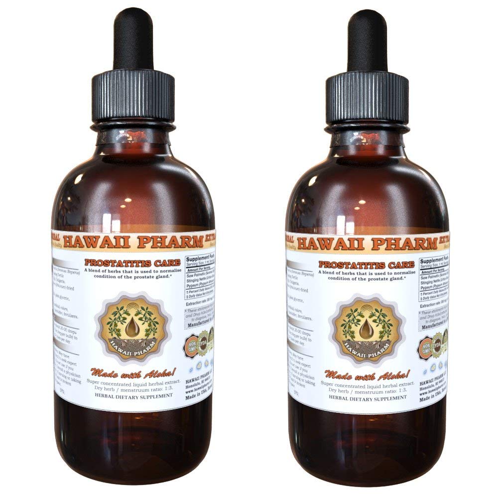 Prostate Support Dietary Supplement: Pygeum (Pygeum Africanum) Bark, Saw Palmetto (Serenoa Repens) Berry, Stinging Nettle (Urtica Dioica) Leaf Tincture (Alcohol-based Liquid Extract) 2x4 oz