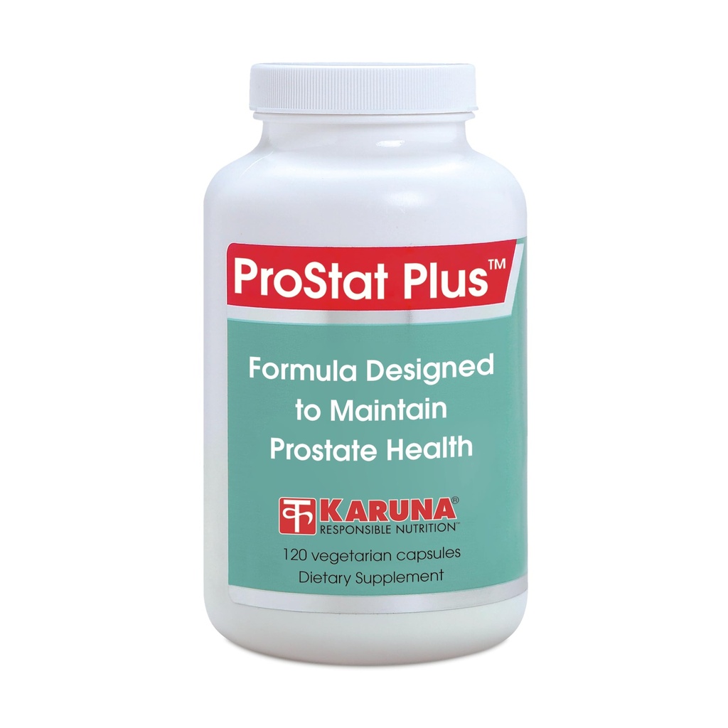 Karuna Prostate Plus 120 Vegetarian Capsules | Saw Palmetto 320mg, Stinging Nettle 120mg, Pygeum 260mg, Beta-Sitosterol 45mg | Glycine, L- Alanine, L-Glutamic Acid, Vitamin E, zinc, Copper