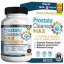 Prosta Cleanse Max, Natural Herbal Prostate Support Supplement, 60 Veggie Capsules, with Saw Palmetto, Vitamin E, B6, Pygeum, Extra Strength Formula (1)