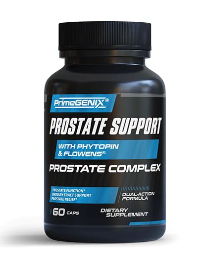 PrimeGENIX - Prostate Health Supplements for Men - Saw Palmetto, Pygeum Africanum, & Zinc - Hormonal & Prostate Support 60 Capsules