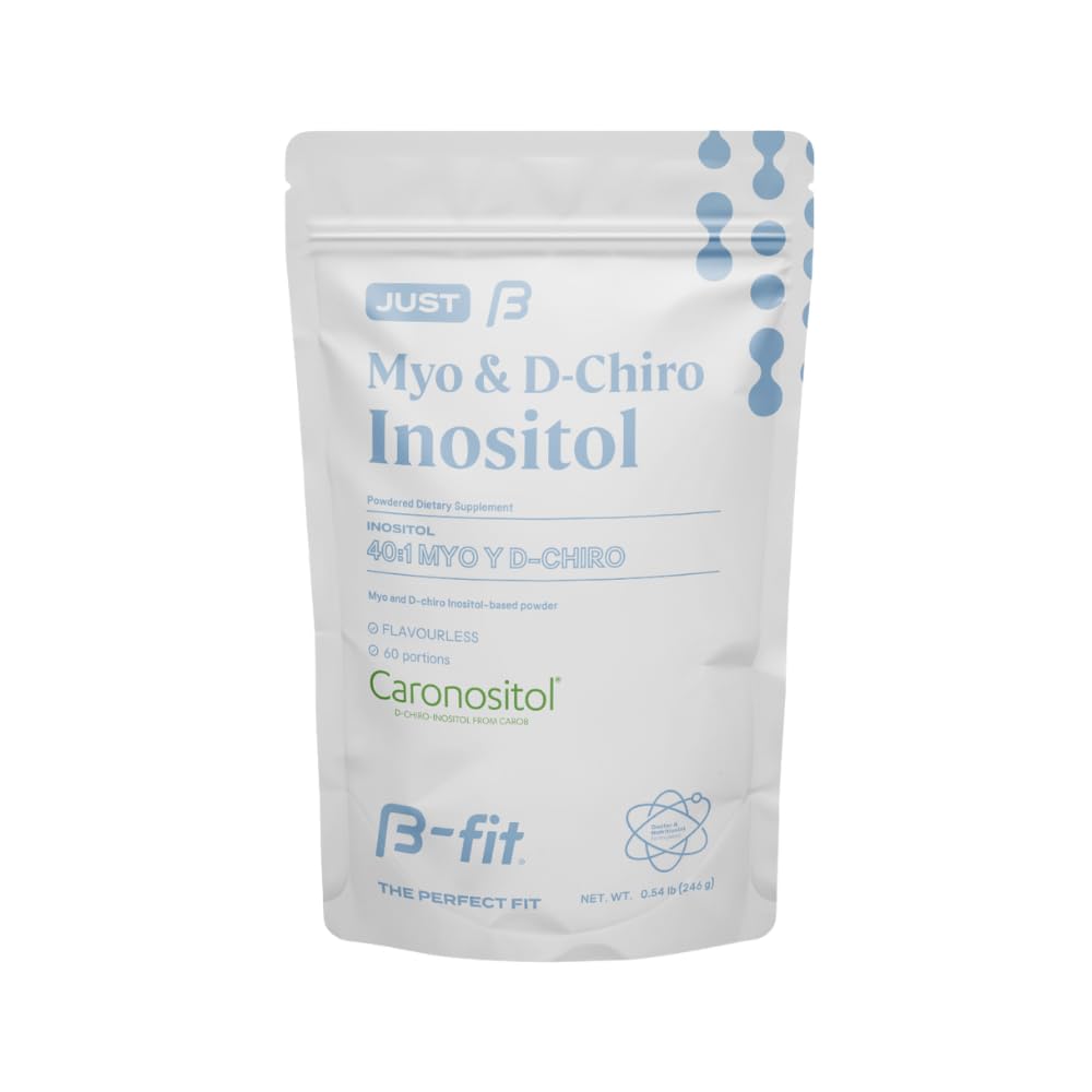 B-FIT Inositol Supplement for Women - Myo & D-Chiro Inositol 40:1 for Optimal Hormonal Balance & Ovulation Support - 60 Servings - 2-Month Supply