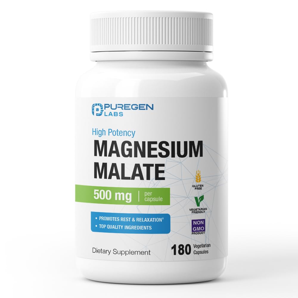 Puregen Labs Μαγνήσιο Malate 500mg 