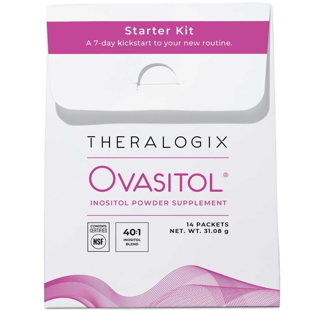 Theralogix Ovasitol Inositol Powder – 7-Day Starter Kit | Premium Inositol Supplement for Women | 40:1 Ratio Myo & D-Chiro Inositol | Supports Hormonal & Metabolic Health