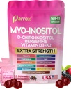 Myo-Inositol & D-Chiro Inositol Gummies with Berberine, Vitamins D3+K2, B12, Folate, Zinc, Magnesium, Ashwagandha, Chasteberry, Bioperine, DIM - 16 in 1 Supplement - Mixed Berry Flavor - 90 Gummies