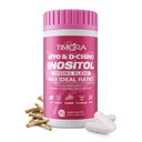 TIMORA Premium Myo & D-Chiro Inositol Supplement 40:1 Ratio for Women - 10-in-1 Formula with Folate, Vitamin D3 & Ashwagandha