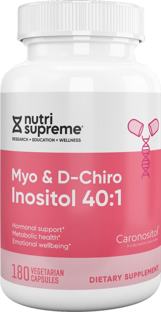 Nutri-Supreme Research Myo & D-Chiro Inositol 40:1-180 Capsules