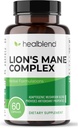 Mushroom Complex Extract with Lion's Mane Fruiting Body - 100% Φυσική και αποτελεσματική Χάπια Ενέργειας - Εγκέφαλος, συμπλήρωμα εστίασης, διεγείρει τη διάθεση, και δημιουργικότητα - 60 κάψουλες ανοσοποίησης