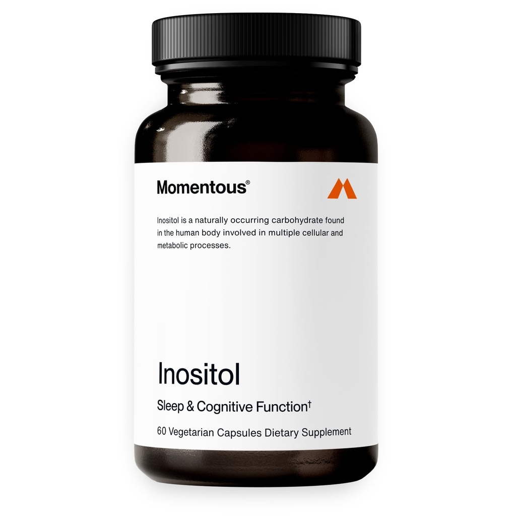 Momentous Inositol Supplement - Myo-Inositol for Mood Balance, Cognitive Function, & Rest Quality Support - Vegan - GMO- & Gluten-Free - NSF Certified for Sport - 60 Servings