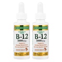 Nature's Bounty B-12 5000 mcg Υπογλώσσια Υγρή Ενέργεια Υγεία, 2 Fl Oz (2 μπουκάλια)