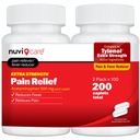 NUVICARE Acetaminophen 500mg Extra Strength Pain Relief - Compare to Tylenol Extra Strength Pain Reliever & Fever Reducer - 500mg Tablets for Adults for Headaches (2 Pack)