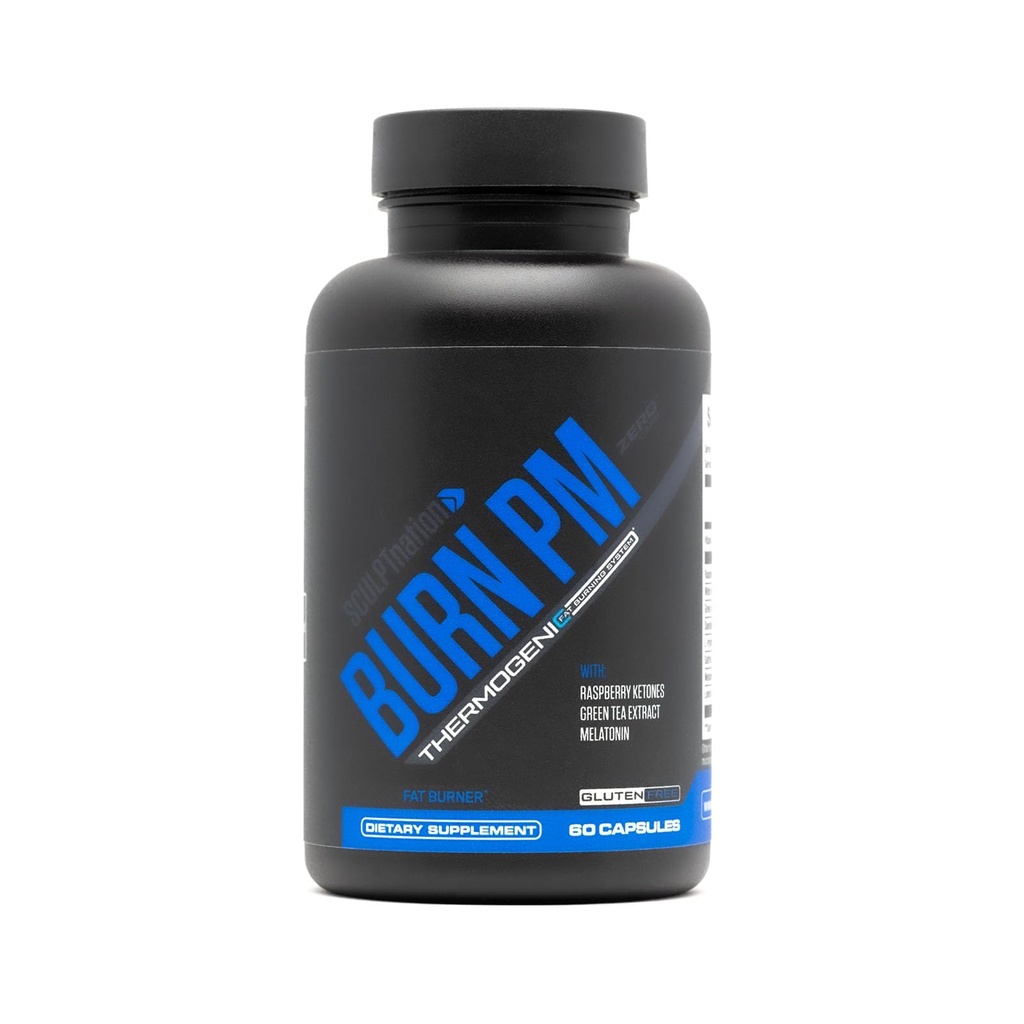 Sculpt Nation by V Shred Burn PM - Νυχτερινή καύση λίπους - Όρεξη Καταπιεστική και απώλεια βάρους Υποστήριξη - Βατόμουρο Κετόνες, Πράσινο εκχύλισμα Coffee Bean, Μελατονίνη - 60 κάψουλες χωρίς γλουτένη