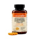 NatureWise Extra Strength Turmeric Curcumin 1500mg with Hydro-Soluble Technology for Ultra Absorption - 270mg to 330mg Curcuminoids for Immune Support - Vegan, Non-GMO, 90 Capsules[30-Day Supply]