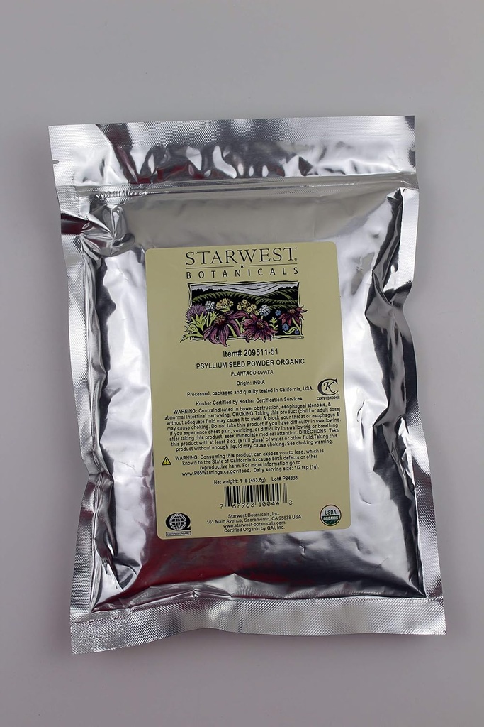 Αστροδυτικά Βοτανικά Οργανική σκόνη σπόρων Ψυλλίου, 1 λίρα