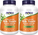NOW Silymarin 2X - 300 mg,200 Veg Capsules (Pack of 2)