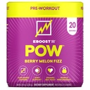 EBOOST POW Φυσική προ προπόνηση σε σκόνη - 20 σέρβις - Berry Melon Fizz - συμπλήρωμα προ προπόνησης για την απόδοση, κοινή υποστήριξη κινητικότητας, ενέργεια, εστίαση - άνδρες & γυναίκες - μη-GMO, χωρίς γλουτένη, χωρίς πλάσμα