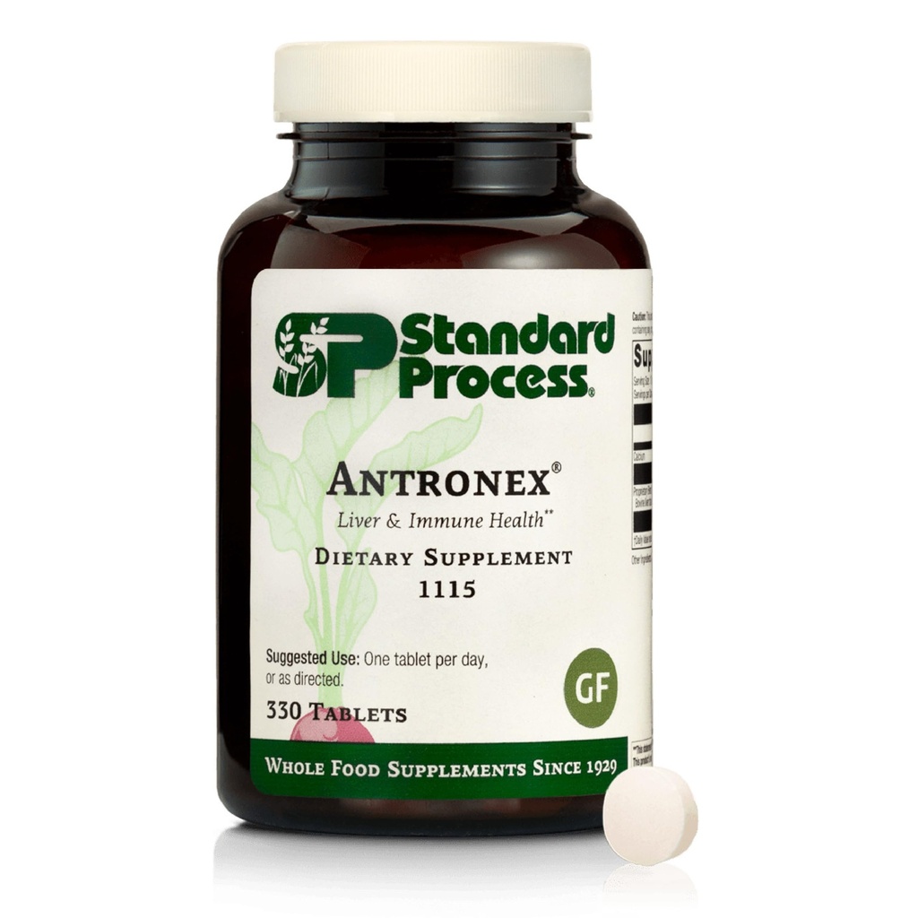 Standard Process Antronex Liver Health Dietary Supplement - Χωρίς γλουτένη, Μη-Dairy, Μη-Soy & Μη-Grain Ανοσοποιητική Φροντίδα - 330 Tabletισκία
