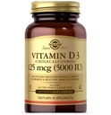 Solgar Vitamin D3 (Cholecalciferol) 125 Mcg (5000 IU), 120 Vegetable Capsules - Helps Maintain Healthy Bones & Teeth - Immune System Support - Non-GMO, Gluten Free, Dairy Free, Kosher - 120 Servings