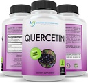 DOCTOR RECOMMENDED SUPPLEMENTS Quercetin 1000mg Per Serving - 120 Veggie Capsules, Vitamin Supplement, 60 Day Supply, (Vegan and Non-GMO)
