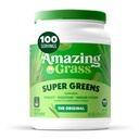 Amazing Grass Super Greens Powder, Organic, Greens Superfood Powder, Smoothie Supplements, Supports Digestion, Probiotics, Spirulina, Beet Root, Original, 100 Servings, 28.1 Ounce (Packaging May Vary)