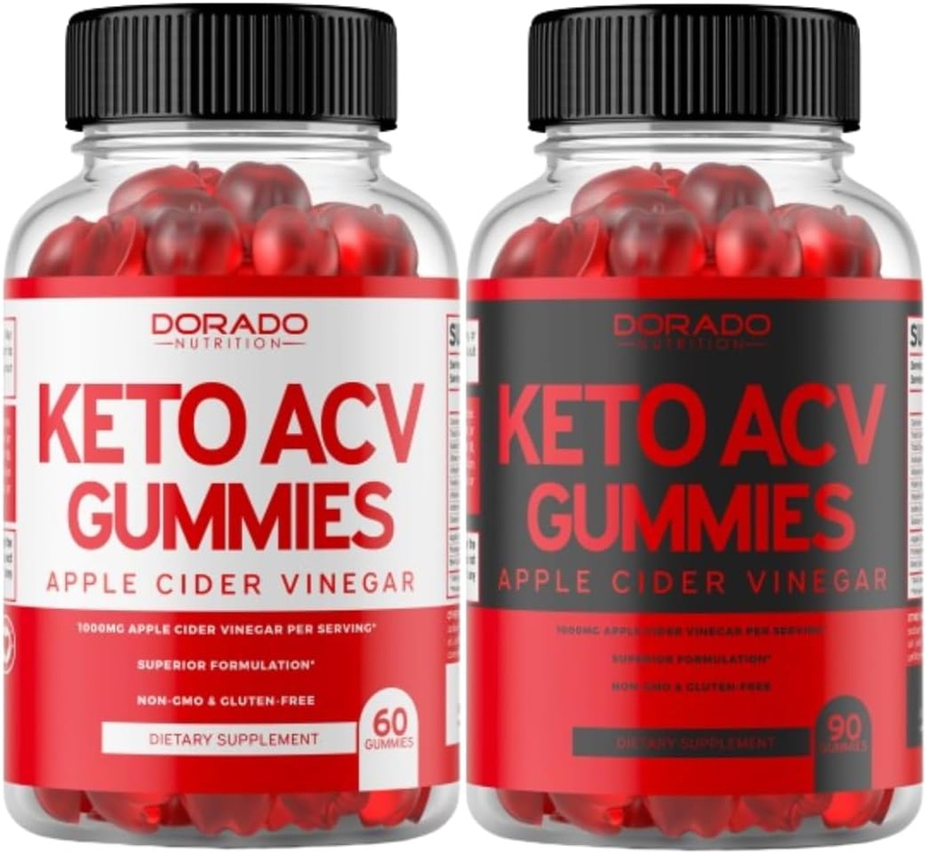 Keto ACV Gummies (60 Count) and Keto ACV Gummies (90 Count) for Weight Loss Advanced Formula (1000mg) Support Healthy Digestion & Metabolism - Delicious Apple Flavor, Non-GMO, Vegan & Made in USA