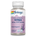 SOLARAY Vitex Berry Extract 225 mg - συμπλήρωμα σμέουρων για γυναίκες - Παραδοσιακή υποστήριξη ισορροπίας ορμονών - Caste Tree Berry - Vegan, Εργαστήριο Επαληθευμένο - 60 εξυπηρετήσεις, 60 VegCaps