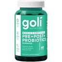 Goli Pre Pro Postbiotic Gummies - Worlds First 3-in-1 Formula with DE111 Probiotics, XOS Prebiotics, MCC1849 Postbiotics - Vegan, Non-GMO, Gluten-Free