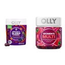 OLLY Immunity Sleep and Women's Multivitamin Gummy Vitamin Bundle (60 + 90 Count)