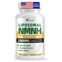 NMNH Supplement 2000mg, Liposomal Nicotinamide Mononucleotide Alternative for NAD+ and Healthy Aging - with Resveratrol, Quercetin, TMG, CoQ10 - 120 Capsules (β-Dihydronicotinamide Mononucleotide)