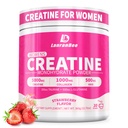 LanranBee Creatine HMB για γυναίκες 5g Micronized Creatine Monohydrate Powder with Collagen Pre Educate Supplement for Muscle Support Energy & Endurance Sugar Free, Strawberry Flavor 30 Σερβιέτες