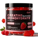 Creatine για τις γυναίκες 5000 MG, Creatine Gummies, Creatine Monohydrate συμπλήρωμα για την ανάπτυξη των μυών, τη δύναμη & την ενεργειακή υποστήριξη, Ζάχαρη δωρεάν προ προπόνηση Gummies 120 Count Raspberry Flavor