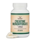 Creatine Monohydrate Capsules - 1g per Serving, 120 Count - No Fillers, Vegan Safe, Non-GMO, Gluten Free by Double Wood