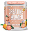 Nutrex Research Creatine for Women Booty & Beauty – Peach Manago | 5g Creatine, 2g Collagen, BCAAs & Hyaluronic Acid for Glutes, Strength & Skin | Gluten Free, 30 Servings