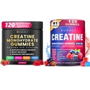 Creatine Monohydrate Gummies for Men & Women, 9000MG Creatine Gummies Sugar Free - BCAA 2:1, B12 B6 for Boost Strength, Focus & Endurance, Vegan, Non-GMO
