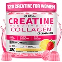 Creatine for Women, 5000mg Creatina Monohidratada Gummies with Collagen + BCAA Chews for Muscle Recovery, Boost Endurance, Flavored Pre-Workout Supplement, Sugar-Free, No Bloating, 4 Gummies Per Day