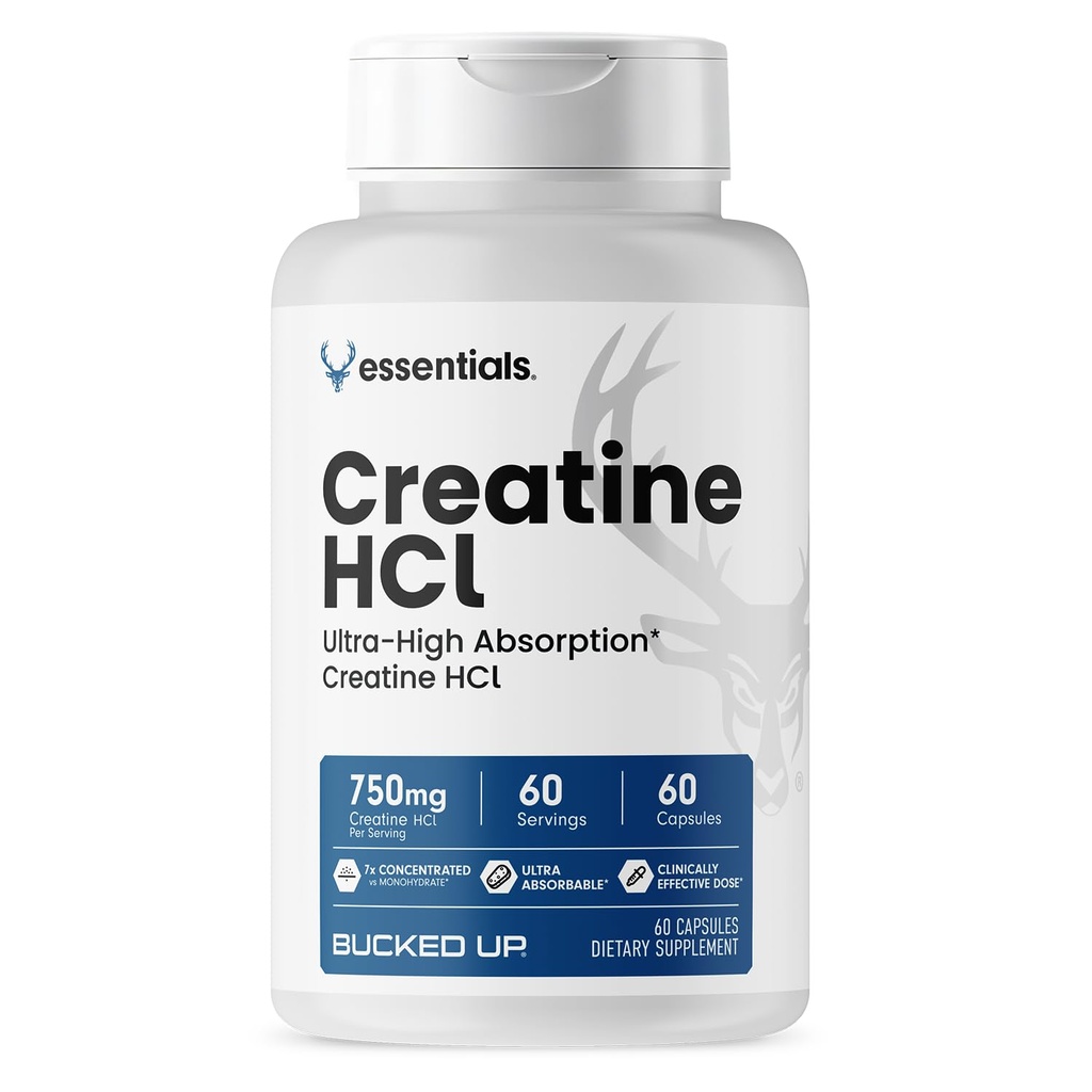Bucked Up - Creatine HCL, 750mg Service - 60 Services (60 Κάψουλες)