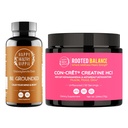 Happy Healthy Hippie Creatine HCl Powder & Be Grounded Stress Relief Supplement