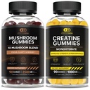 EFFECTIVE NUTRA Mushroom Gummies 90ct & Creatine Monohydrate Gummies 90ct