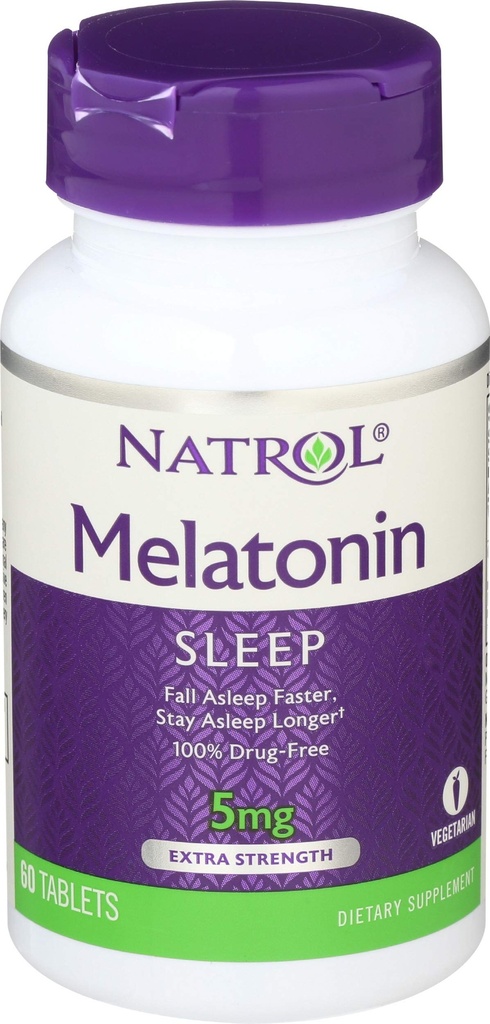 Natrol Melatonin 5 mg Tabs, 60 ct