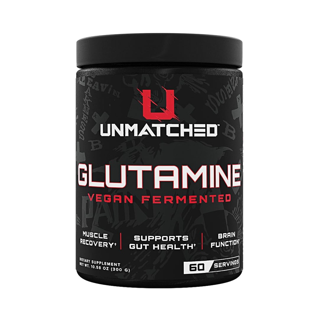 Unmatched Vegan Fermented Glutamine | Plant-Based Fermentation | High Purity, Allergen Free | Muscle Recovery, Gut & Immune Support | 60 Servings (Unflavored)