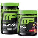 MusclePharm Essentials BCAA Powder, Fruit Punch Flavor & L-Glutamine Powder Supplement for Post Workout, Muscle Recovery & Energy