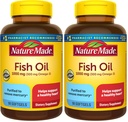 Nature Made Fish Oil Omega 3 Συμπληρώματα, 1000 mg Softgels, Omega 3 Fish Oil for Healthy Heart Support, 90 Softgels, 45 Day Supply (Pack of 2)