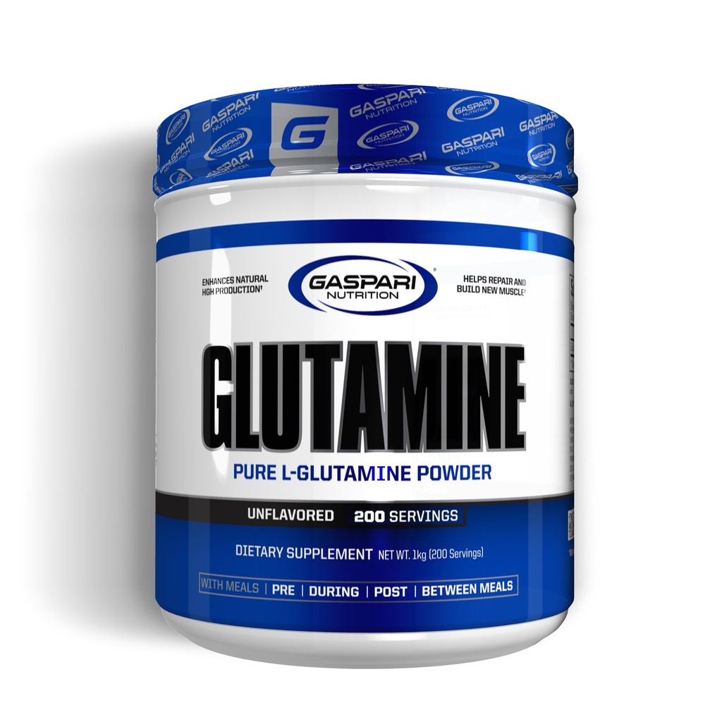Gaspari Nutrition, Glutamine, Pure L-Glutamine Powder, Perfect Pre Workout, Post Workout and Recovery, Micronized Glutamine Powder (200 Servings, Unflavored)