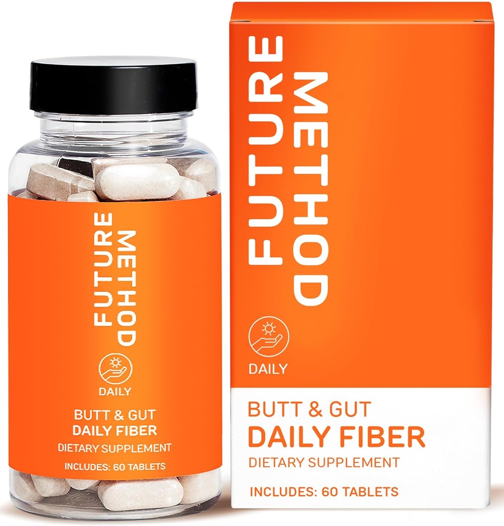 ΜΕΘΟΔΟΣ ΜΕΛΛΟΝΤΙΚΗΣ Fiber Supplement, Acacia and Psyllium Husk Fiber Pills for Digestion (60ct)