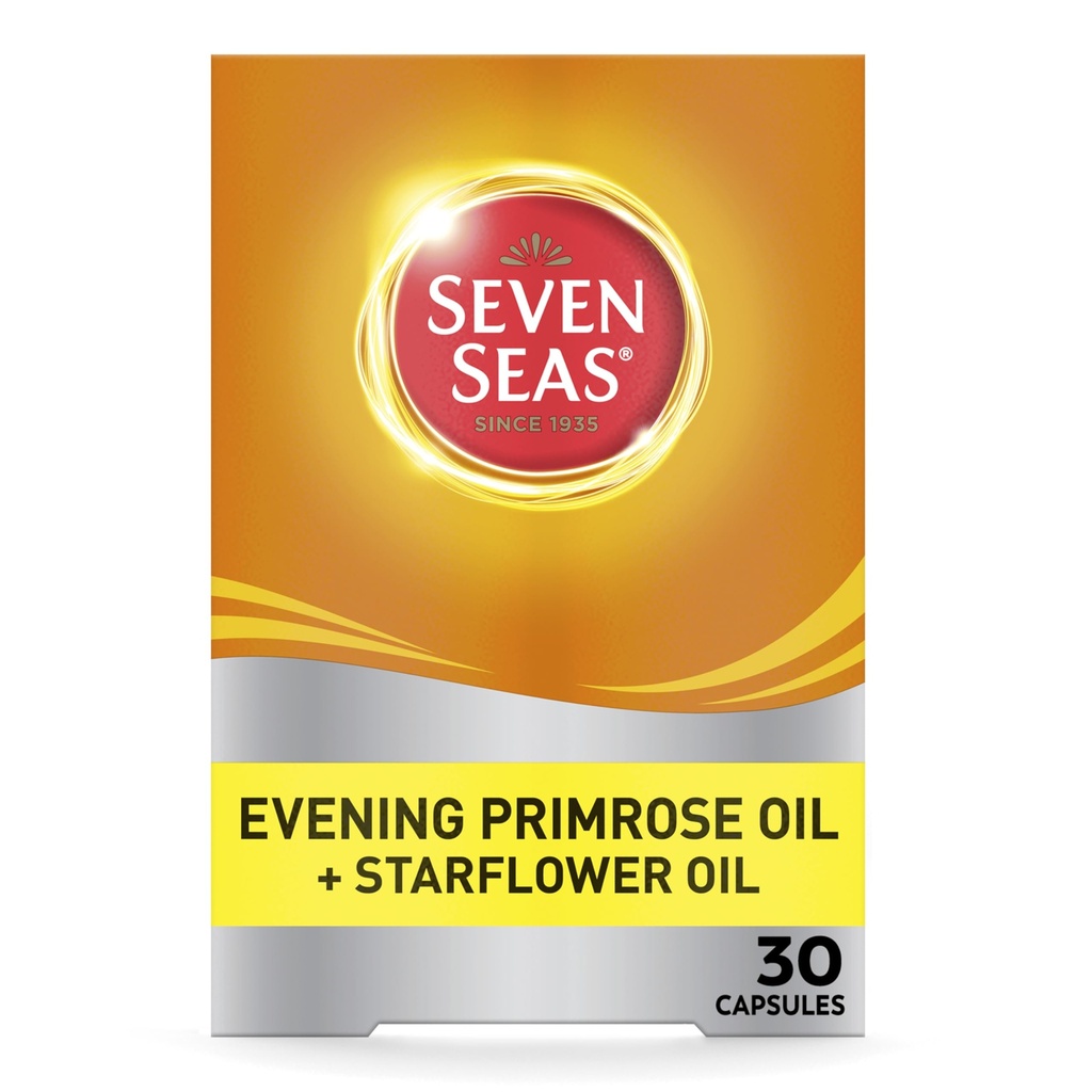 Seven Seas Evening Primrose Once A Day Plus Starflower Oil 1000mg 30 Capsules