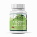 Coenzymated B-12 + Folate + B-6 Sublingual Lozenges – Active Methyl cobalamin, L-5-MTHF & P-5-P for Natural Energy, Homocysteine, Mood & Prenatal Support | Vegan, Non-GMO | 60 Fast-Dissolve Tablets