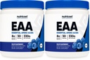 Nutricost EAA Powder 30 Servings (Blue Raspberry) - Essential Amino Acids - Non-GMO, Gluten Free, Vegetarian Friendly (Pack of 2)