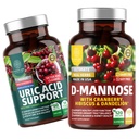 Number One Nutrition N1N Premium D-Mannose με Cranberry & Hibiscus [1350mg], 120 κάψουλες, και Uric Acid Support με 14 Potent Herbs, 60 Capsules, 2 Pack Bundle