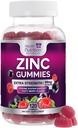 Zinc Gummies 50mg per Serving - Extra Strength Immune Support Antioxidant Gummy, Non-GMO & Gluten Free - Best Zinc Supplement for Skin Bone & Heart Health - Chewable Tasty Berry Flavor - 120 Gummies